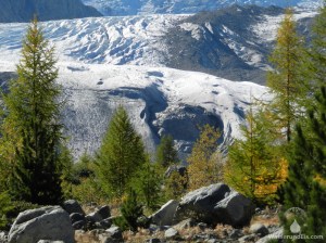 Zungendende Morteratschgletscher Schweiz