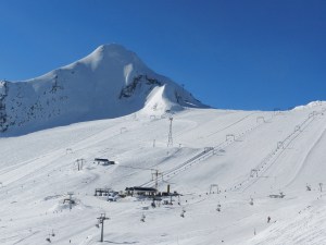Gletscherskigebiet Kitzsteinhorn in Kaprun.