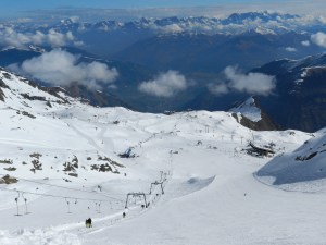 Maurergletscherlift am Kitzsteinhorn.