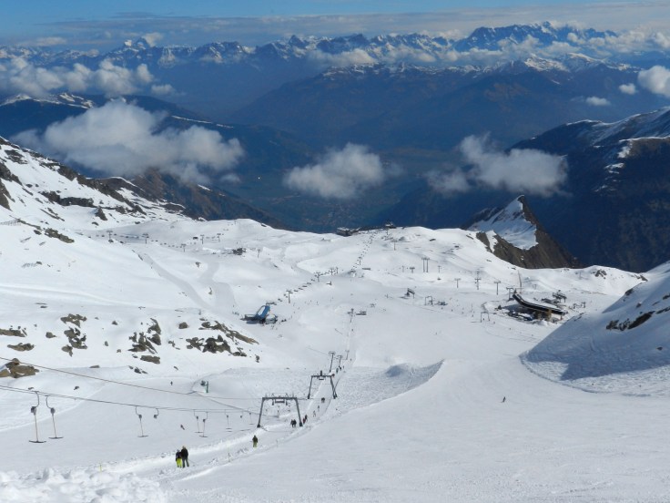 Maurergletscherlift am Kitzsteinhorn.