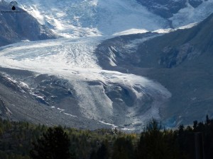 Die Gletscherzunge der Morteratschgletschers.