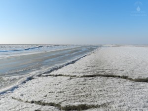 Priel Eis Nordsee Winter