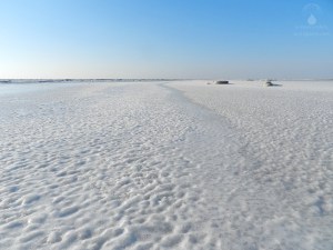 Eiswinter Nordsee gefroren