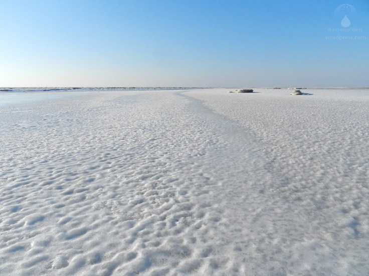 Eiswinter Nordsee gefroren