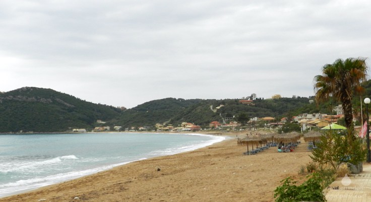Das Ionische Meer am in der Bucht von Agious Georgios Armenadon.