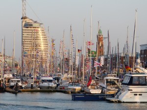 Der Neue Hafen in Bremerhaven zur Sail 2015.