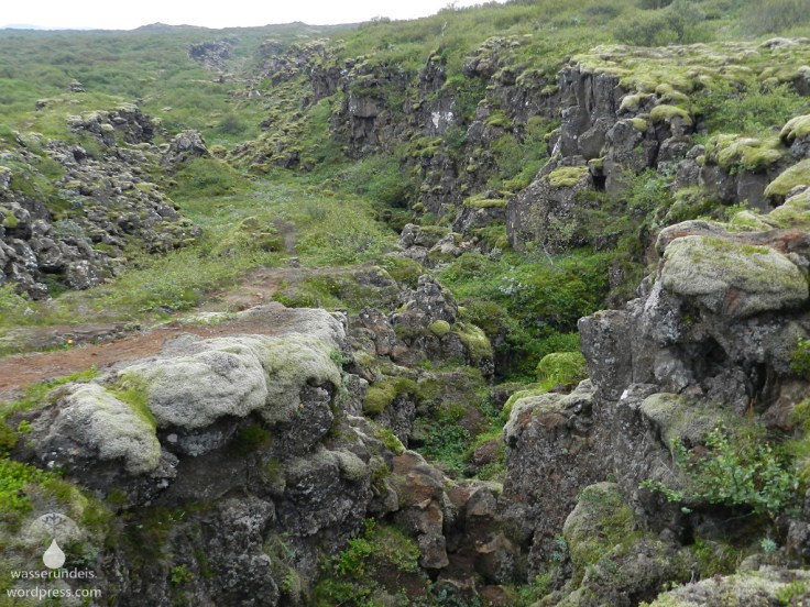 Thinvellir Kontinente Spalte Island