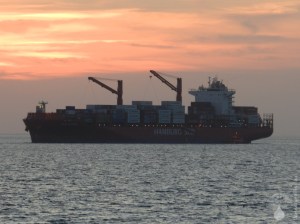 Containerschiff Bremerhaven Hafen