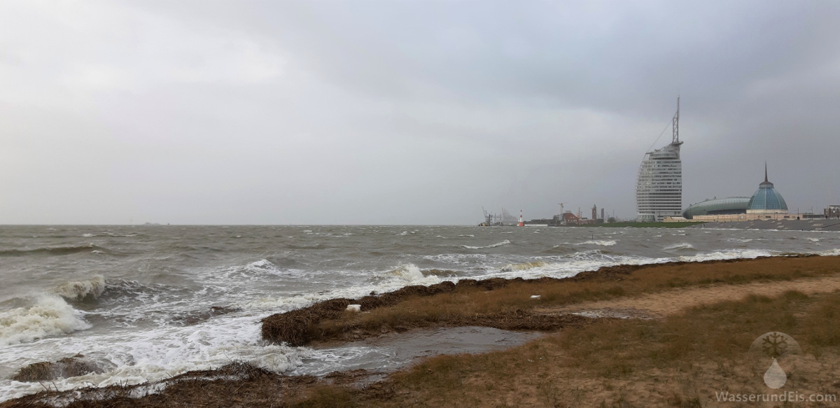 #Sturmflut Benjamin Weserstrandbad
