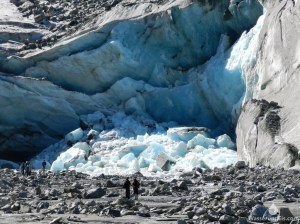 Abbruchkante Eissturz Morteratschgletscher