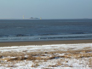 Langlütjen Insel Weserstrandbad Strand Weser