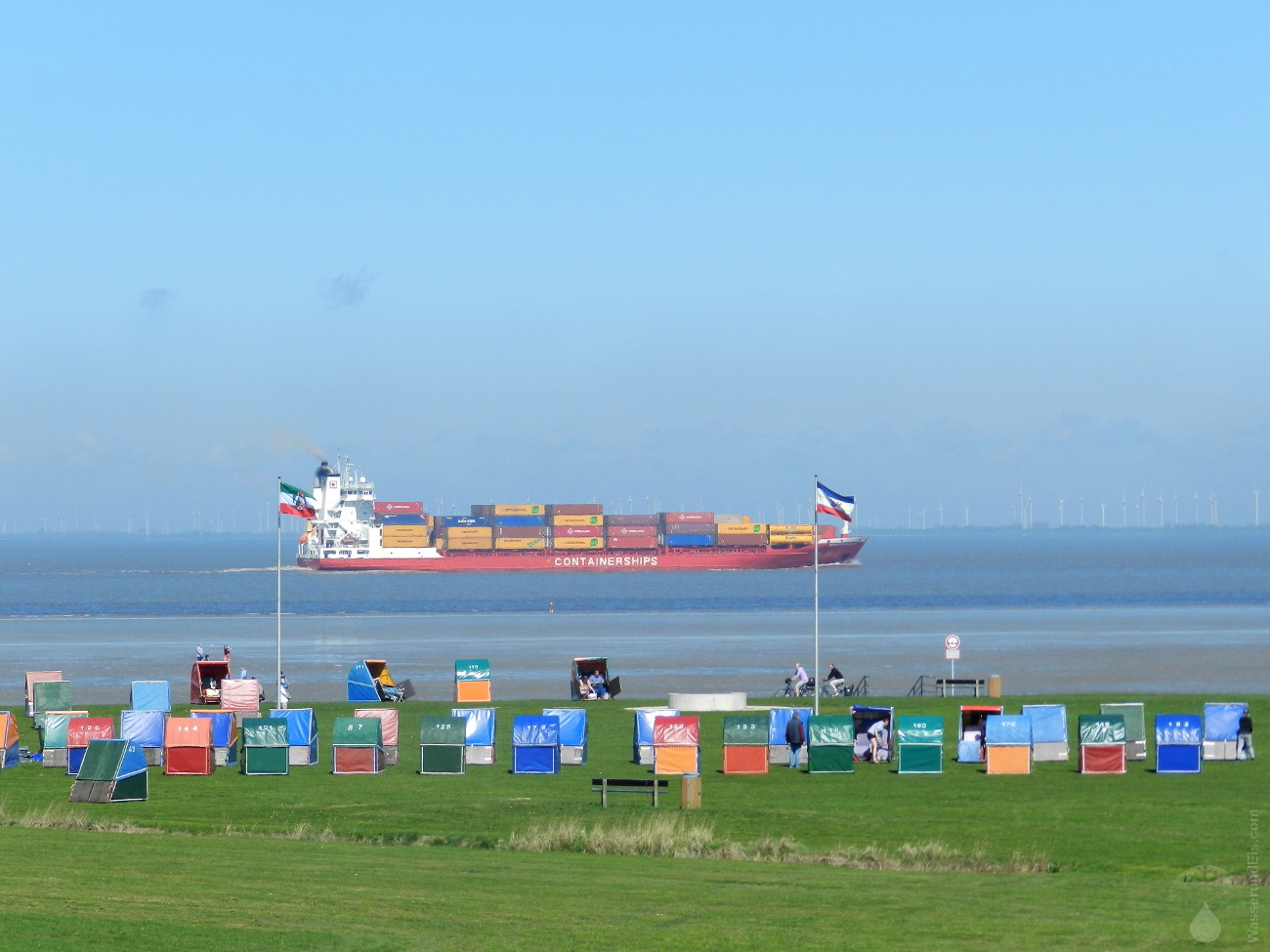 Strand Otterndorf Schiffe Strandkörbe