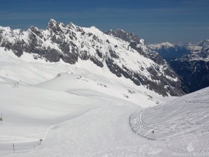 Zugspitze Super-G Abfahrt Skigebiet
