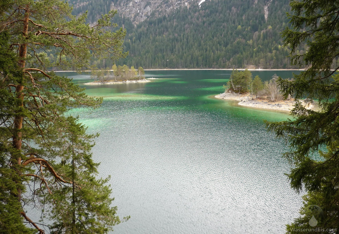 Inseln im Eibsee