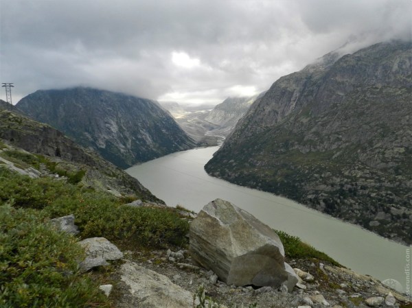 Stausee Grimselsee Grimselpass Unteraargletscher