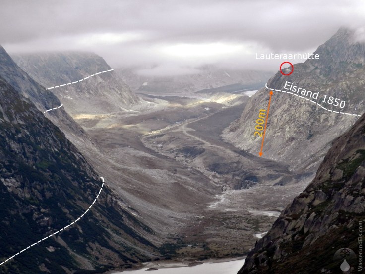 #Veränderungen Gletscherzunge Unteraargletscher