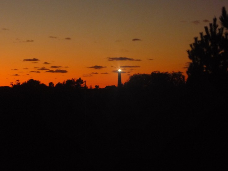 #Schiermoonikoog Dämmerung Leuchtturm Oktober 2009