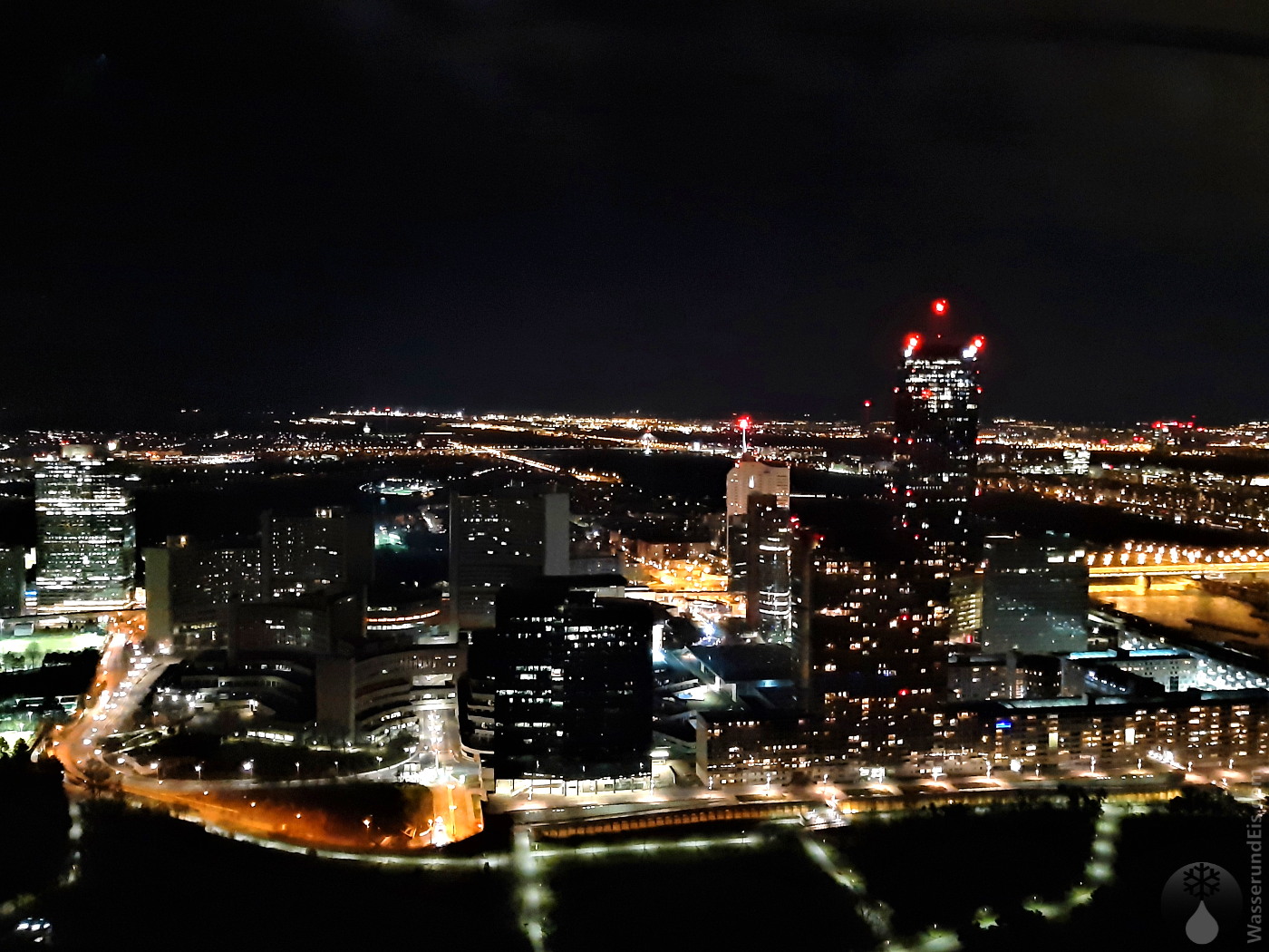 Skyline Wien bei Nacht