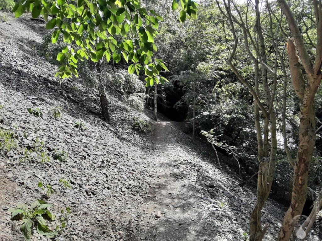 ...mal durch Schutthalden,...