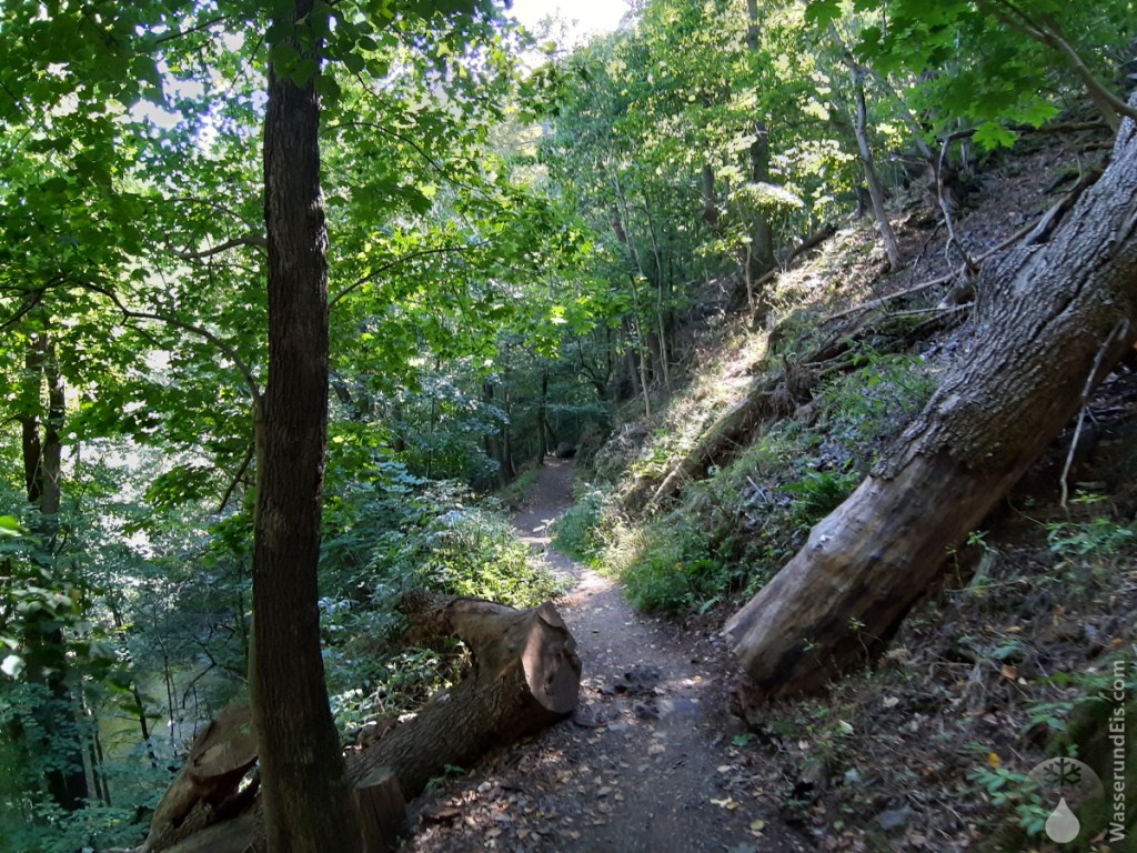 ...mal als Pfad über dem Fluss.