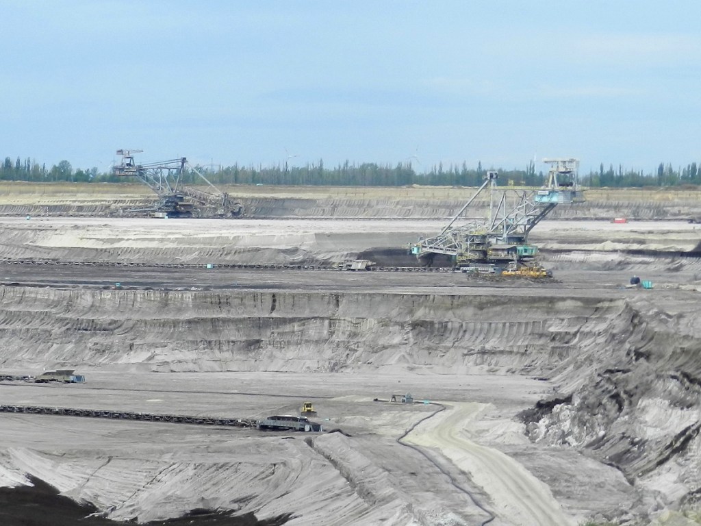 Überblick des Abbaufeldes Peres. Vereignigtes Schleenhain