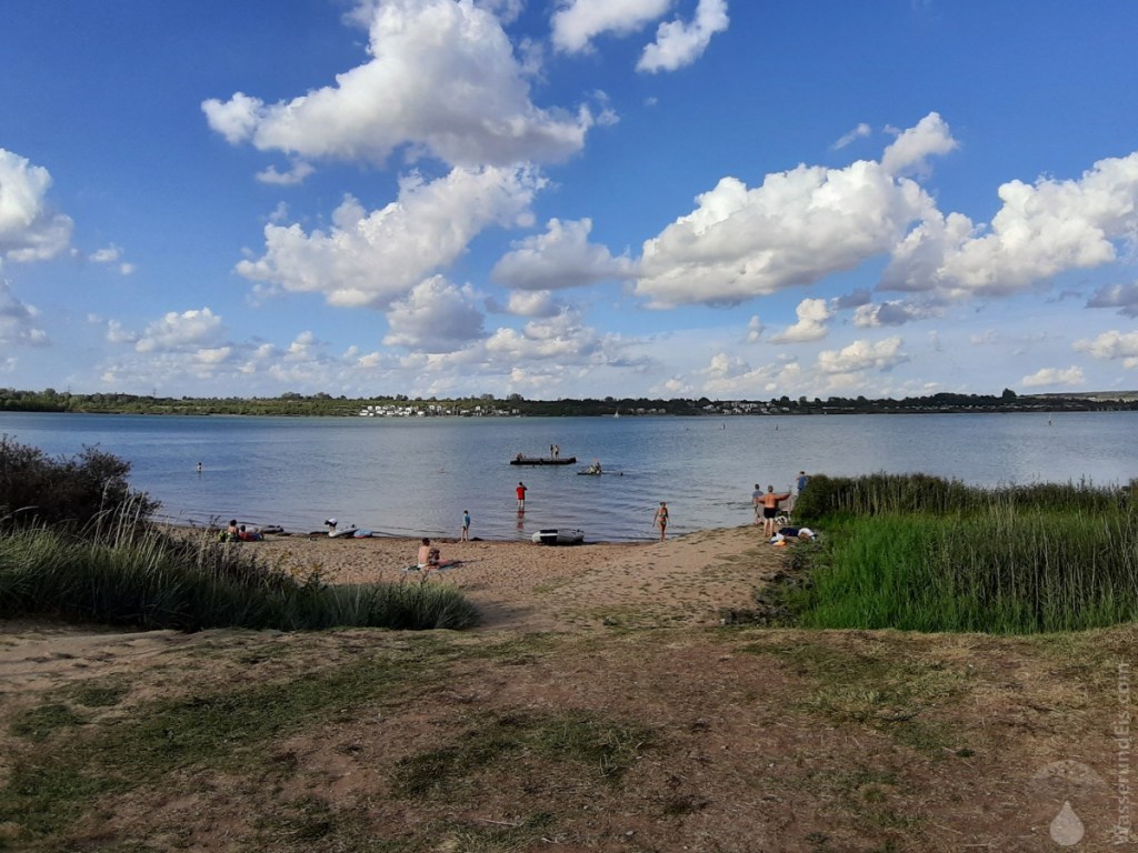 Badestrand am Hainer See.