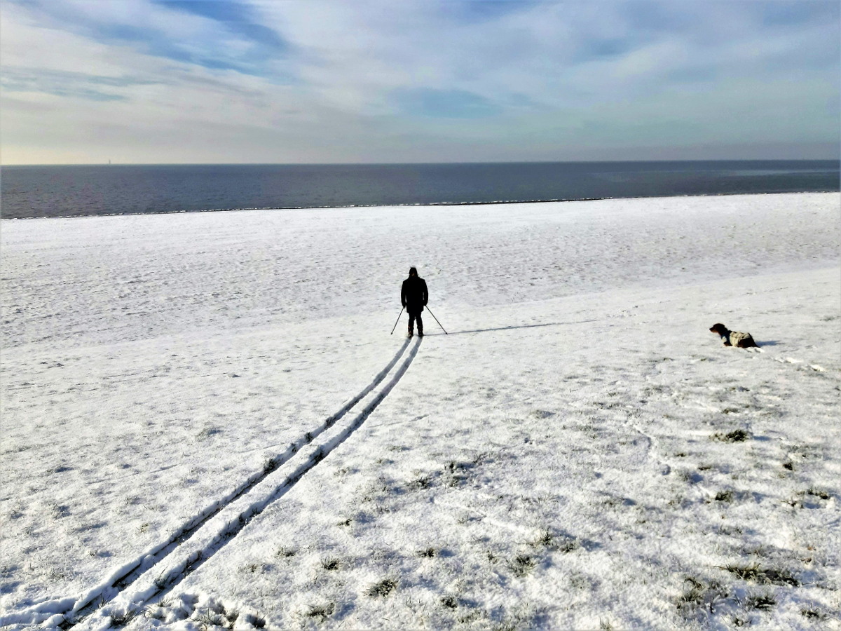 #Skipiste Abfahrt Deich Nordsee 2021